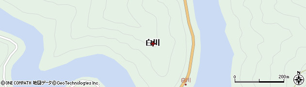 奈良県吉野郡上北山村白川周辺の地図