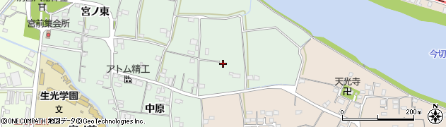 徳島県徳島市応神町中原周辺の地図