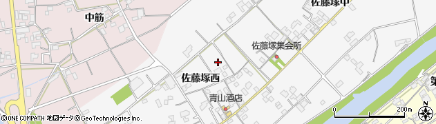 徳島県上板町（板野郡）佐藤塚周辺の地図