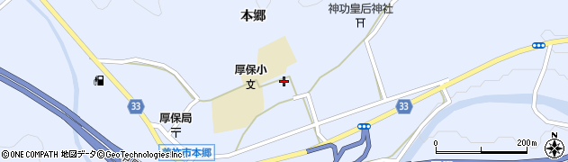 山口県美祢市西厚保町（本郷本郷東）周辺の地図