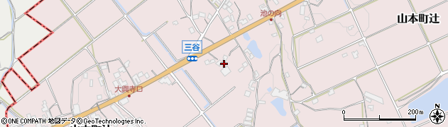香川県三豊市山本町辻2571-2周辺の地図