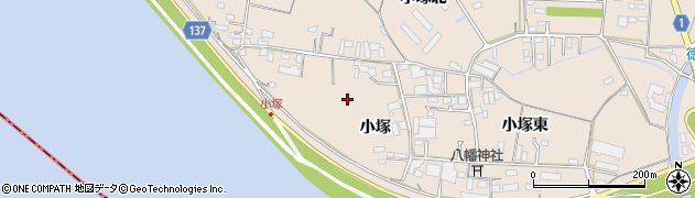徳島県藍住町（板野郡）徳命（小塚）周辺の地図