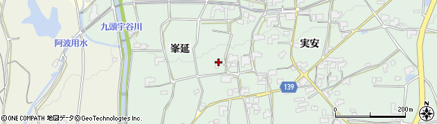 徳島県阿波市土成町土成（峯延）周辺の地図