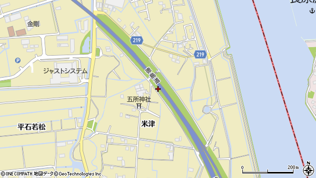 〒771-0139 徳島県徳島市川内町米津の地図