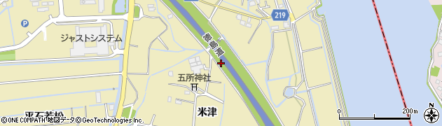 徳島県徳島市川内町米津周辺の地図
