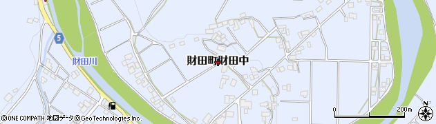 香川県三豊市財田町財田中周辺の地図