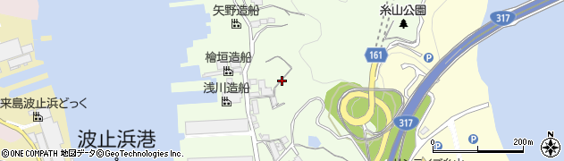 愛媛県今治市小浦町周辺の地図