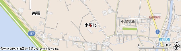 徳島県藍住町（板野郡）徳命（小塚北）周辺の地図