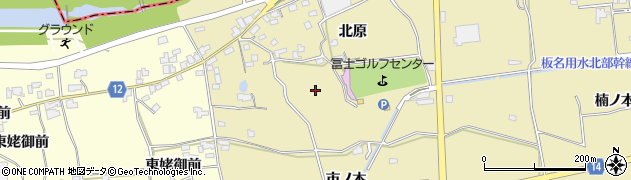 徳島県阿波市吉野町五条（北原）周辺の地図