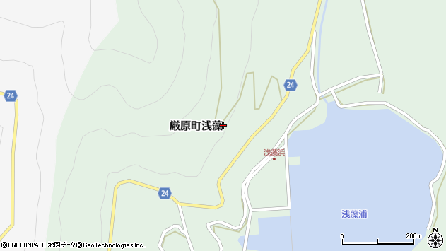 〒817-0153 長崎県対馬市厳原町浅藻の地図