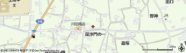 徳島県阿波市土成町吉田（昆沙門の一）周辺の地図