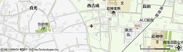 徳島県徳島市応神町吉成西吉成27周辺の地図