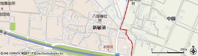 徳島県藍住町（板野郡）徳命（新居須）周辺の地図