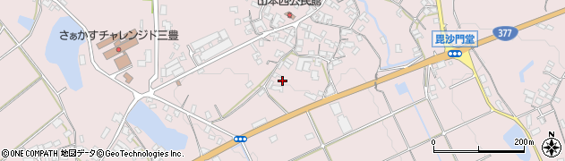 香川県三豊市山本町辻1550周辺の地図