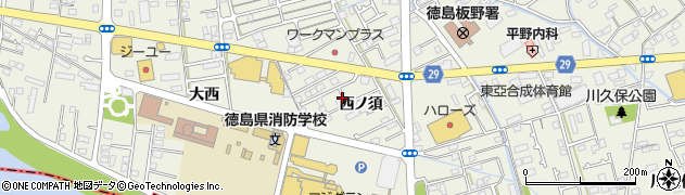 徳島県北島町（板野郡）鯛浜（西ノ須）周辺の地図