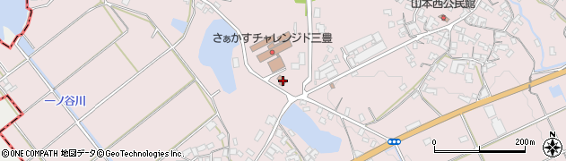 三豊市役所　山本支所山本町公民館辻分館周辺の地図