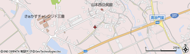 香川県三豊市山本町辻1476周辺の地図