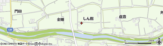 徳島県上板町（板野郡）七條（しん隰）周辺の地図