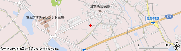 香川県三豊市山本町辻1478周辺の地図
