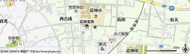 徳島県徳島市応神町吉成西吉成45周辺の地図