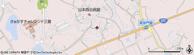 香川県三豊市山本町辻1529周辺の地図