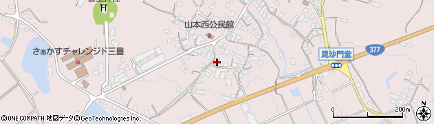香川県三豊市山本町辻1508周辺の地図