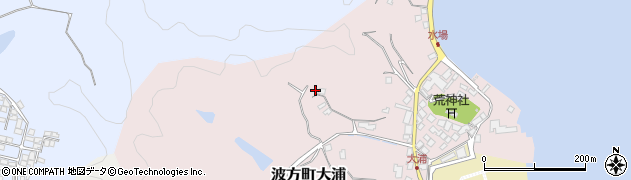 愛媛県今治市波方町大浦周辺の地図