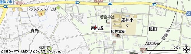 徳島県徳島市応神町吉成西吉成78周辺の地図