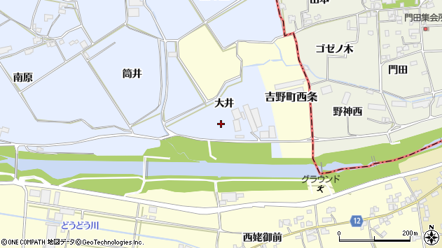 〒771-1509 徳島県阿波市土成町高尾の地図