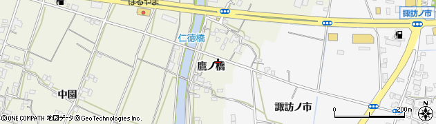 徳島県徳島市応神町西貞方（鷹ノ橋）周辺の地図
