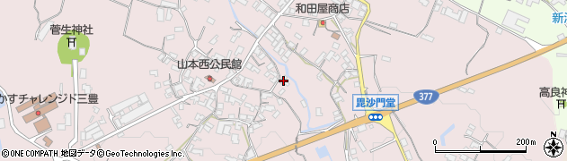 香川県三豊市山本町辻1804周辺の地図