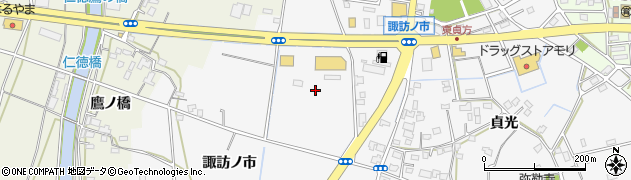 徳島県徳島市応神町東貞方（諏訪ノ市）周辺の地図