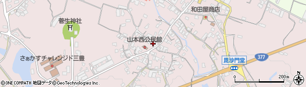 香川県三豊市山本町辻408周辺の地図