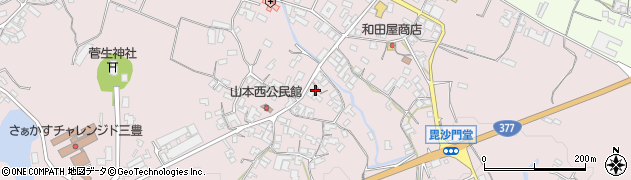 香川県三豊市山本町辻1813周辺の地図