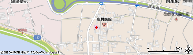 藍住町歴史館（藍の館）周辺の地図