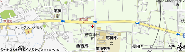 徳島県徳島市応神町吉成西吉成周辺の地図