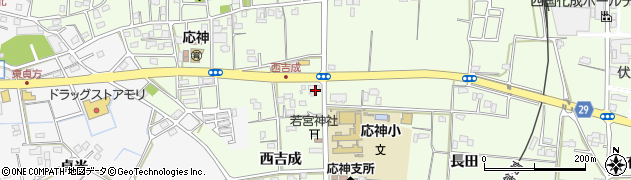 徳島県徳島市応神町吉成（西吉成）周辺の地図
