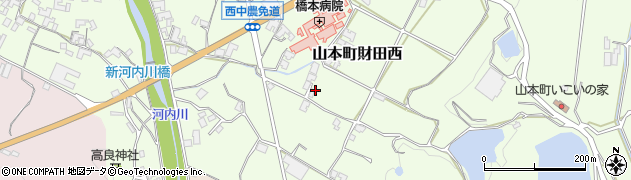香川県三豊市山本町財田西883周辺の地図