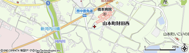 香川県三豊市山本町財田西896-1周辺の地図