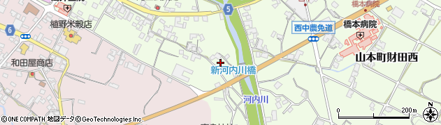 香川県三豊市山本町財田西585周辺の地図