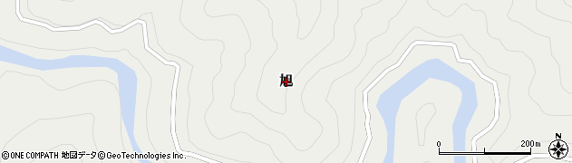 奈良県十津川村（吉野郡）旭周辺の地図