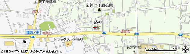 徳島市役所　子ども未来部・子育て支援課応神児童館周辺の地図