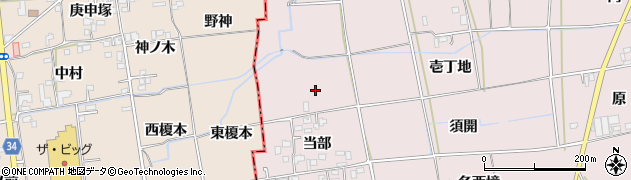 徳島県板野郡板野町中久保当部周辺の地図
