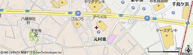 徳島県藍住町（板野郡）徳命（元村東）周辺の地図