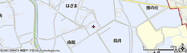 徳島県阿波市土成町高尾（筒井）周辺の地図