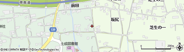 徳島県阿波市土成町土成前田119周辺の地図