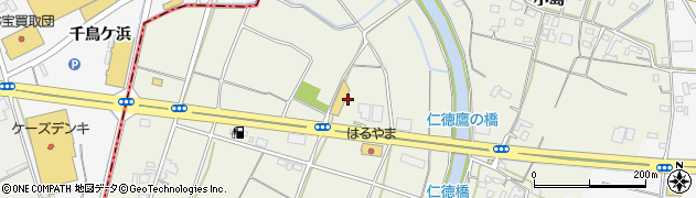 徳島県徳島市応神町西貞方（仁徳）周辺の地図