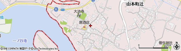 香川県三豊市山本町辻1080周辺の地図