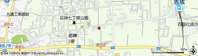 徳島県徳島市応神町吉成西吉成117周辺の地図