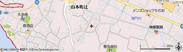 香川県三豊市山本町辻1201周辺の地図